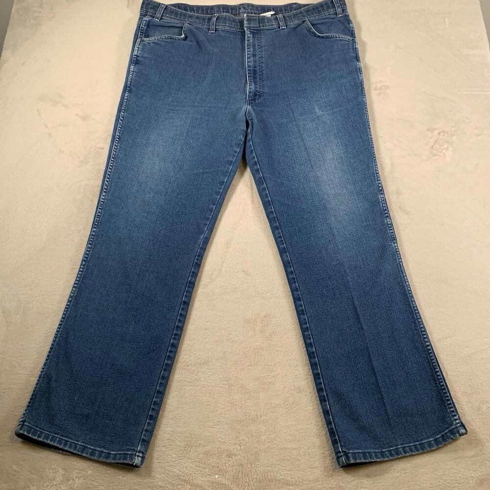 VTG Comfort Action Sports Jeans Mens 44x32 Blue Denim Straight Leg Classic‎ Fit